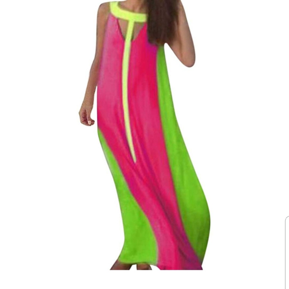 Multicolored maxi dress